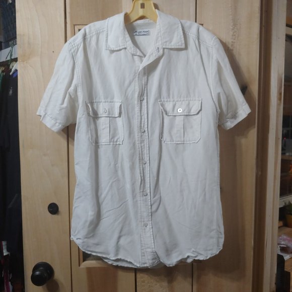 Old Navy Cotton-Linen Summer Shirt, Size Medium - Picture 2 of 7